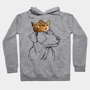 Plott Hound Dog King Queen Wearing Crown Hoodie